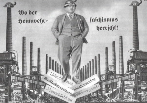 Plakat gegen die „Unabhängigen Gewerkschaften“ 