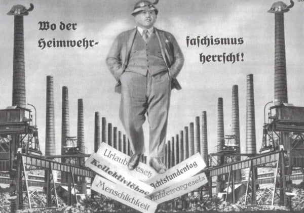 Plakat gegen die „Unabhängigen Gewerkschaften“
