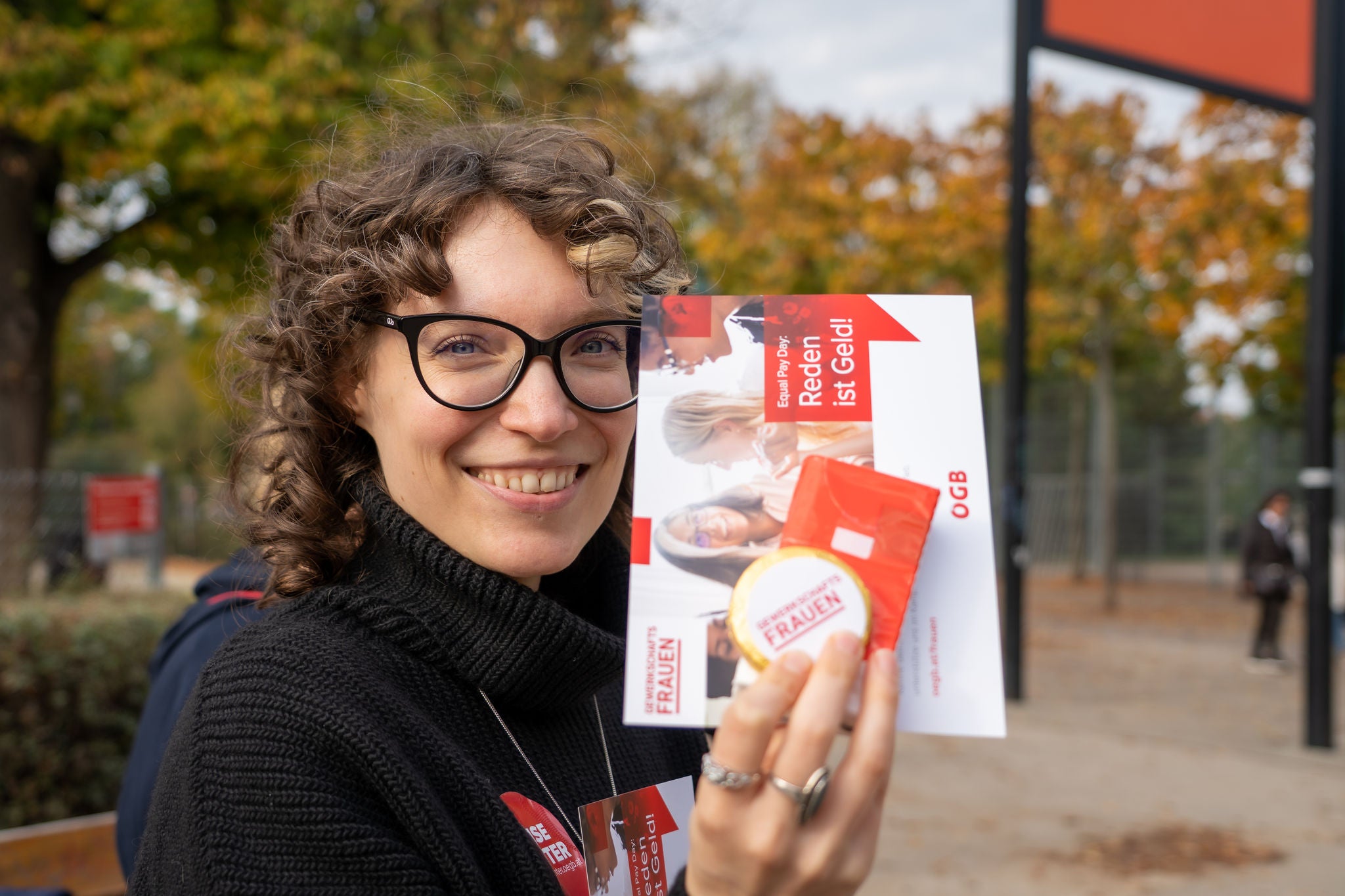Wie jedes Jahr machten die Gewerkschaftsfrauen auch im Jahr 2022 in Aktionen am Equal Pay Day auf die immer noch bestehende Einkommensschere aufmerksam. Hier in Wien.  