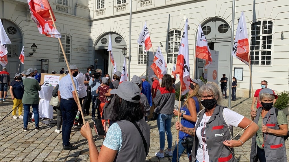 Protest gegen ATB in Wien