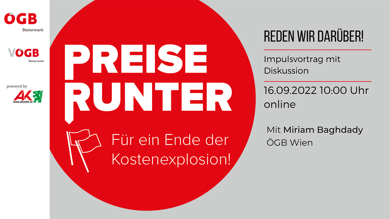 OEGB_Reden wir darüber_Preise runter OEGB_Reden wir darüber_Preise runter