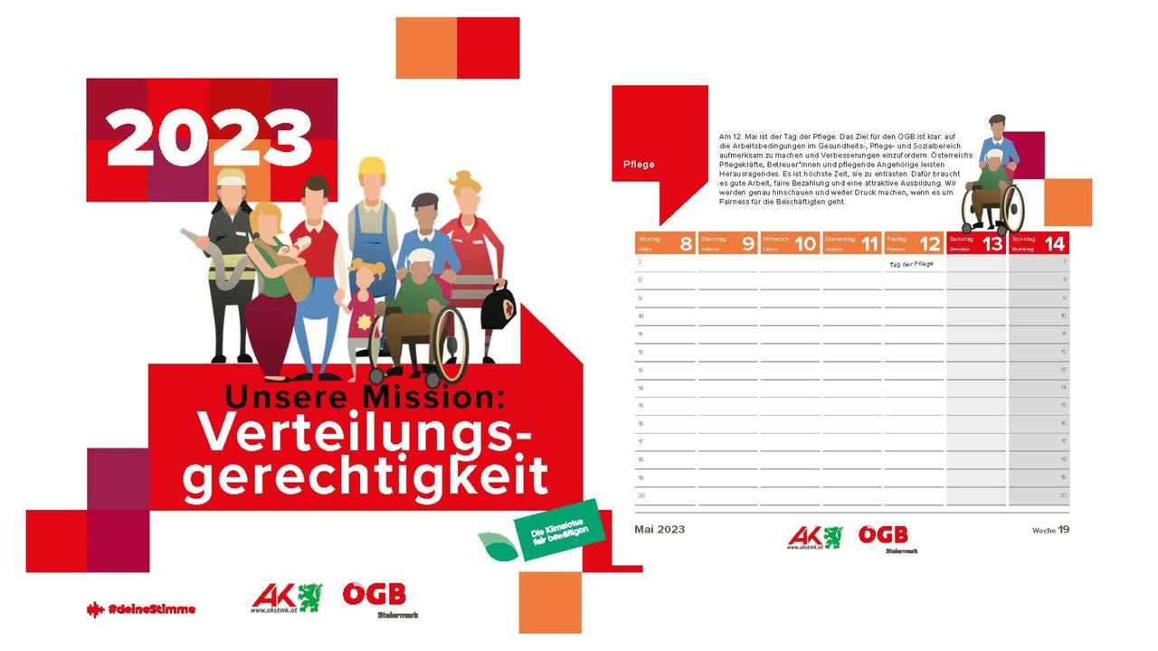 Kalender 2023 Seiten aus Kalender 2023