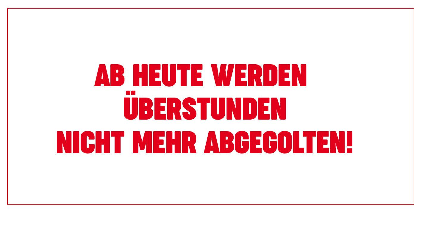 No Pay Day Überstunden bis Jahresende unbezahlt