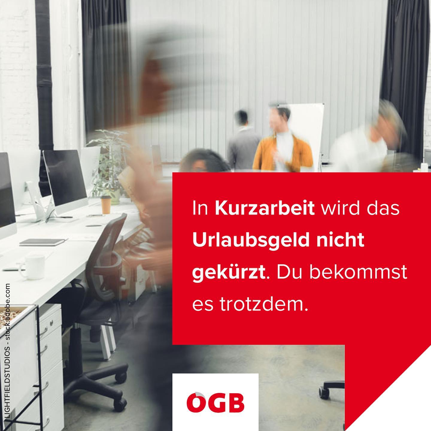 Grafik für Instagram: In Kurzarbeit wird das Urlaubsgeld nicht gekürzt Grafik für Instagram: In Kurzarbeit wird das Urlaubsgeld nicht gekürzt