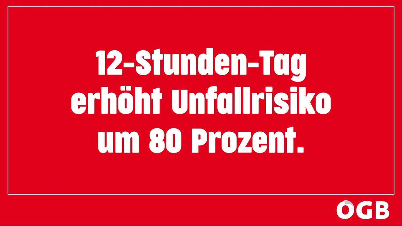 12-Stunden-Tag erhöht Unfallrisiko um 80 Prozent