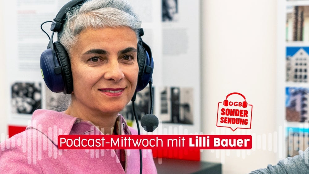Journalistin Lilli Bauer im Podcast-Interview im "Waschsalon" des Karl-Marx-Hofs