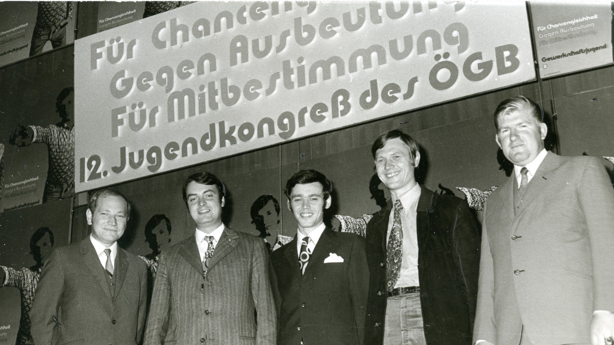 Junge Gewerkschafter beim 12. Jugendkongress des ÖGB (1971)