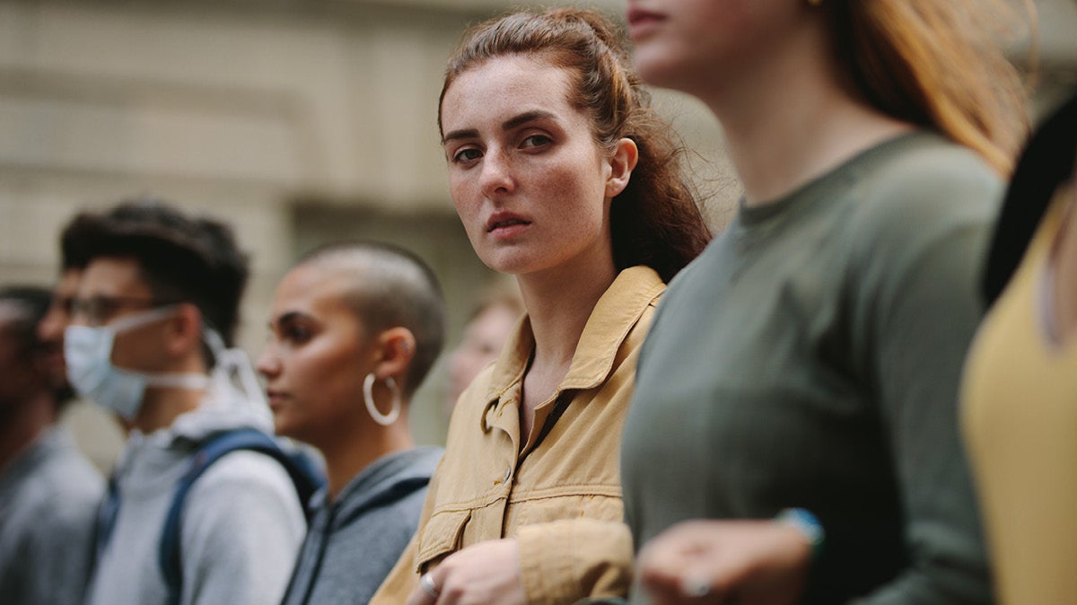 Gruppe von jungen Frauen