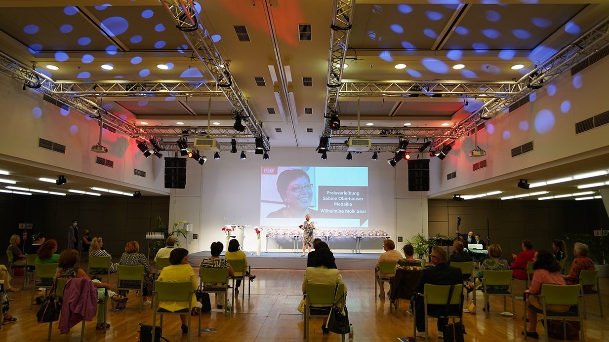 Verleihung der Sabine Oberhauser Medaille 2021 Verleihung der Sabine Oberhauser Medaille 2021