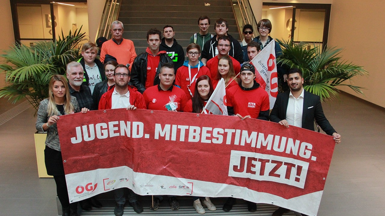 Gruppenfoto der TeilnehmerInnen des Jugendvertrauenratstreffen (2018)