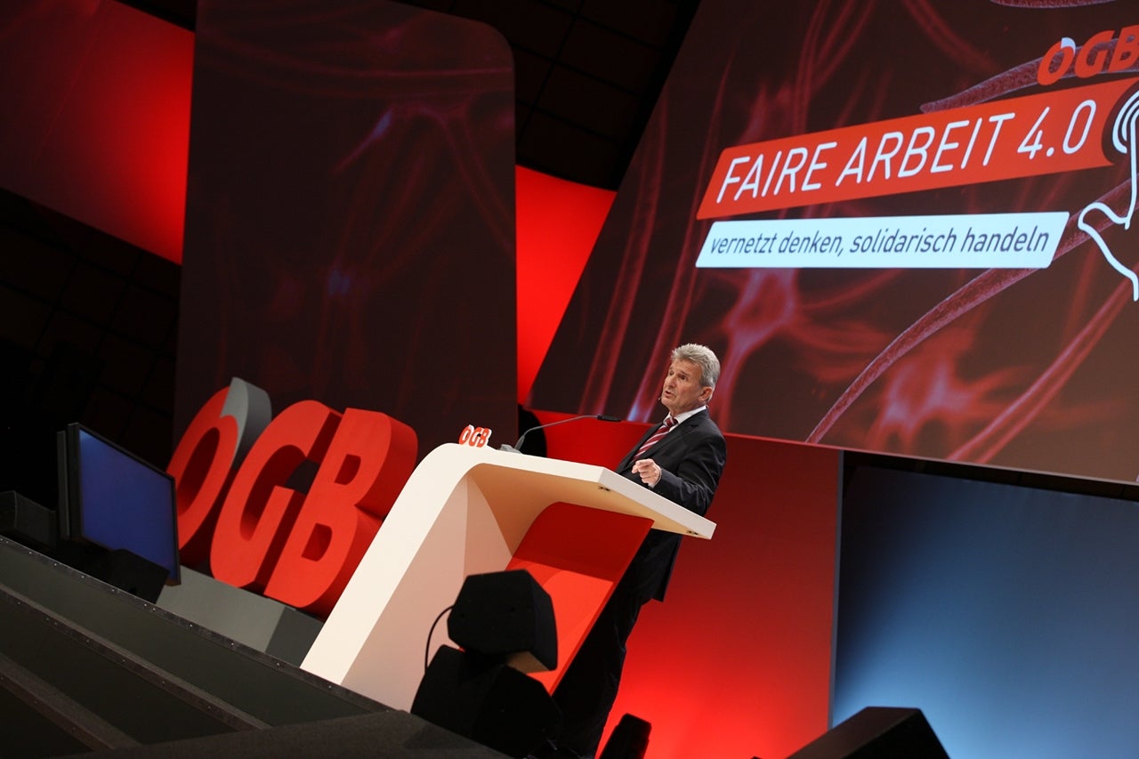 19. ÖGB-Bundeskongress 2018 eröffnet
