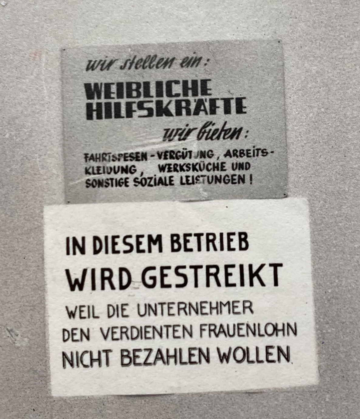 Streik der Süßwarenarbeiterinnen in den 1960er Jahren