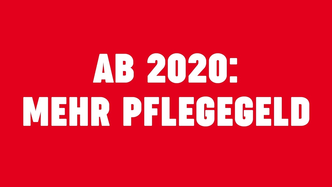 Pflegegeld wird erhöht