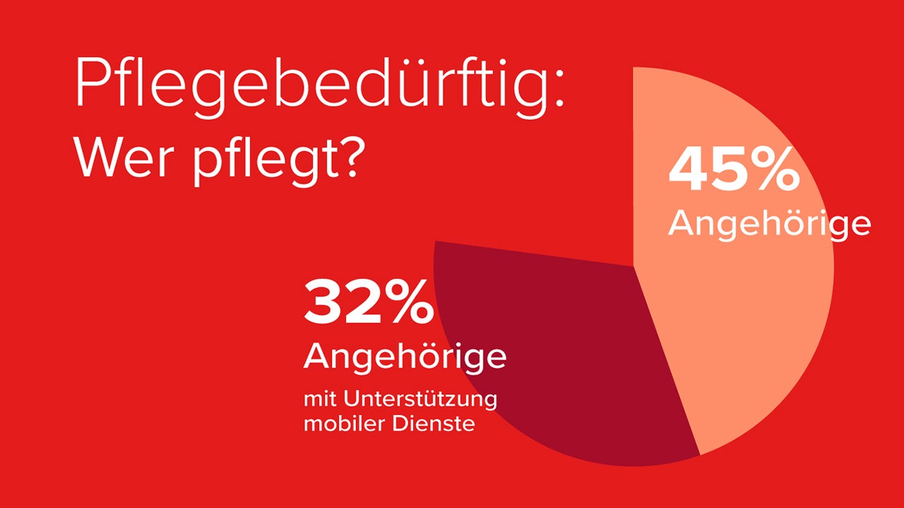 Pflegebedürftig: Wer pflegt?