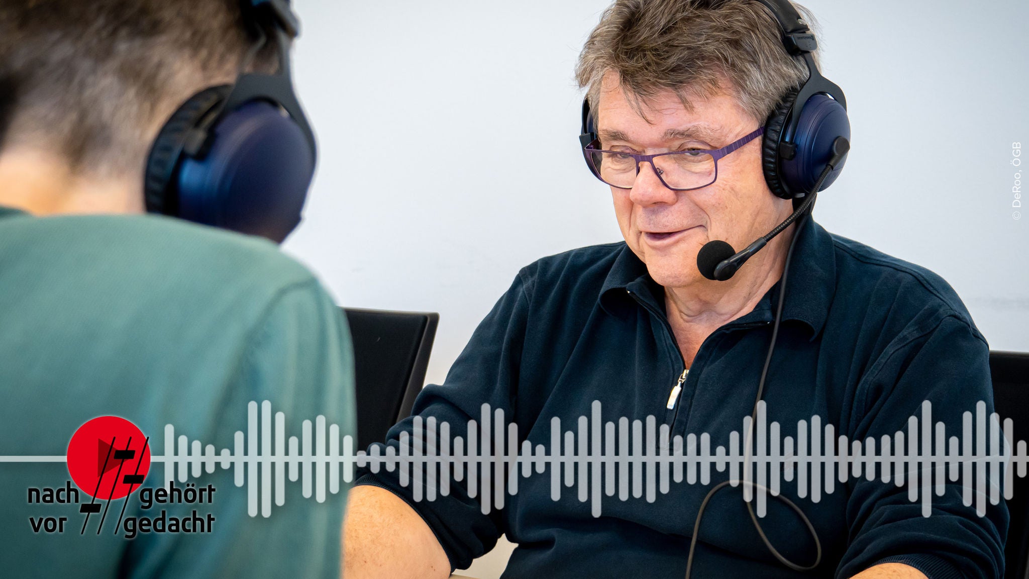 ÖGB-Präsident Katzian bei Podcast-Aufnahme