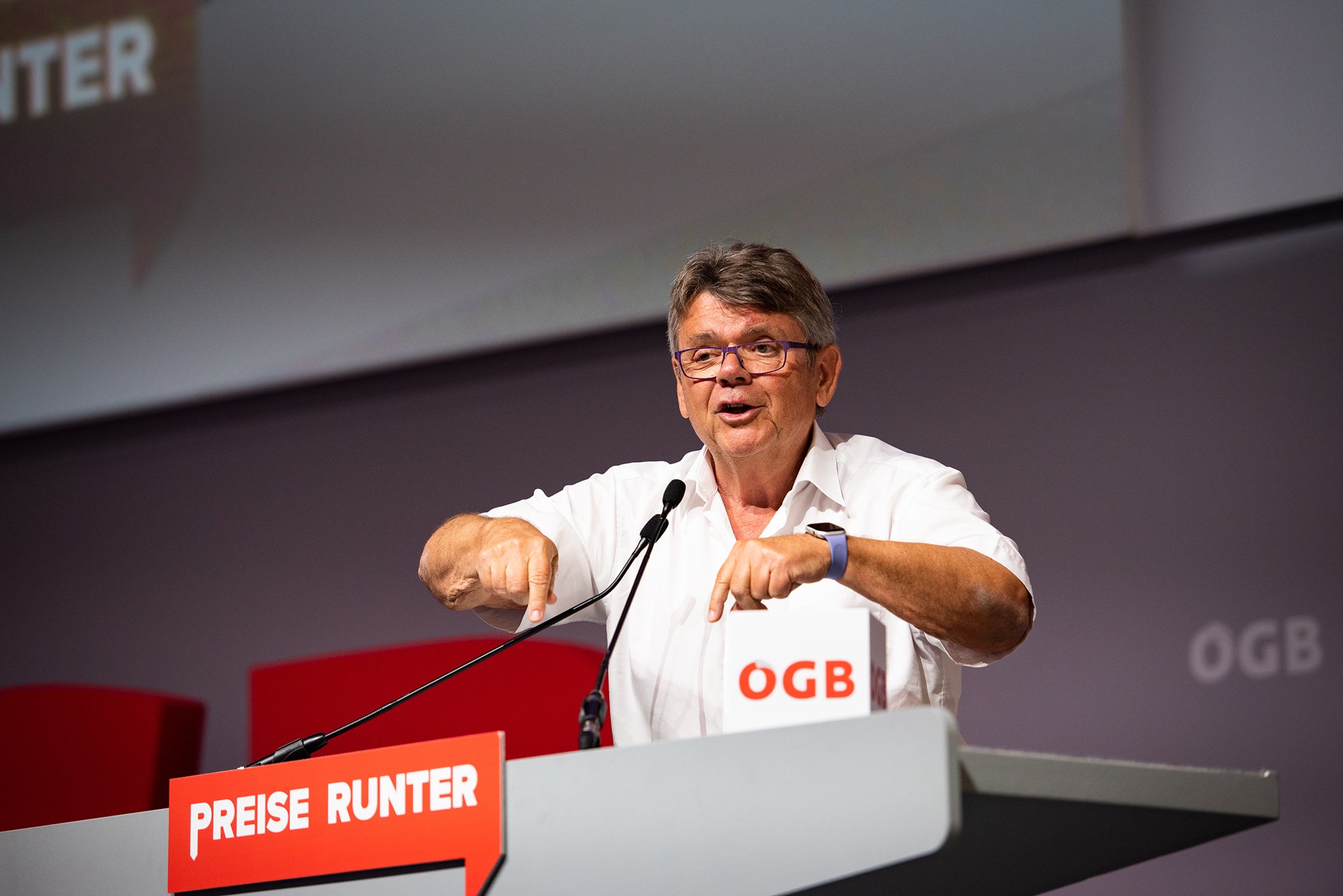 Preise runter!-Konferenz des ÖGB in der Marx-Halle
