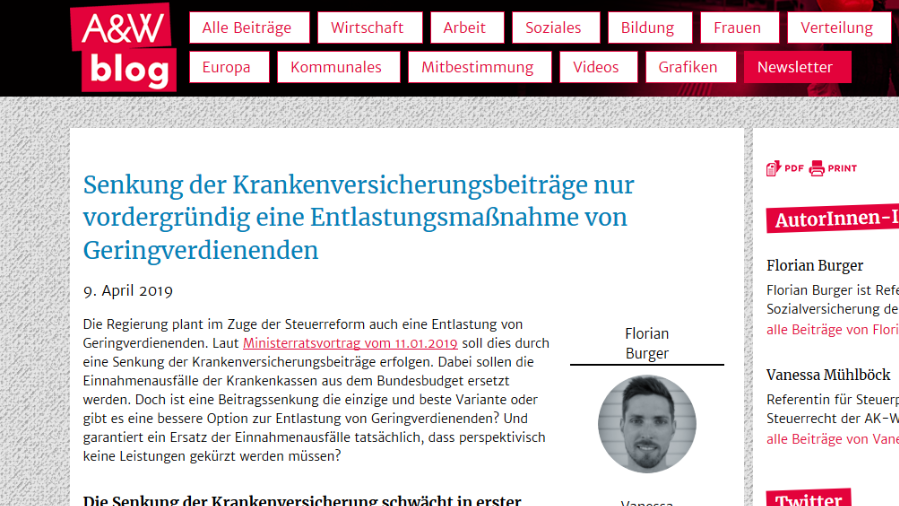 Entlastung für Niedrigeinkommen