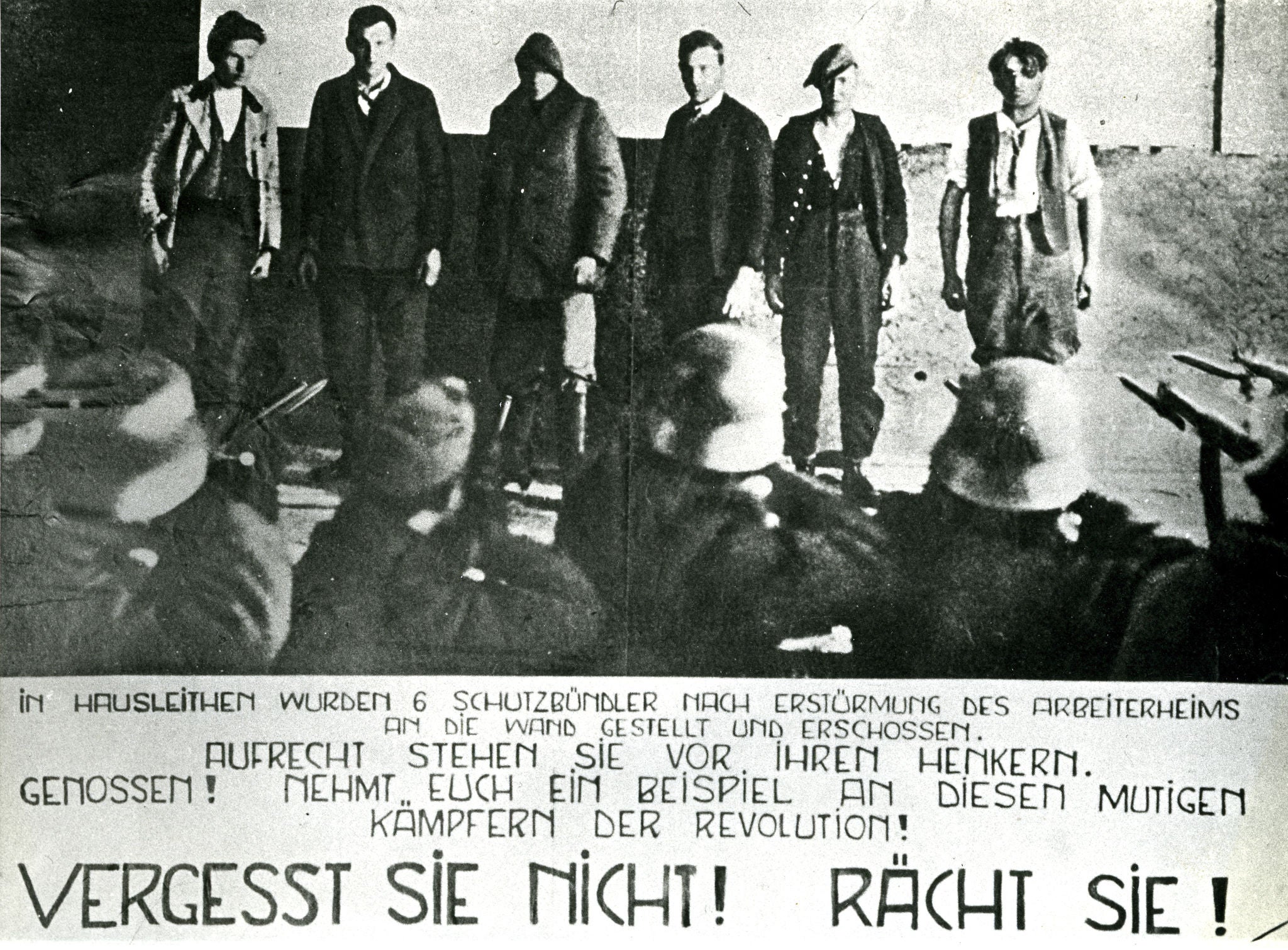 Erschießung von Schutzbündlern nach den Februarkämpfen im Jahr 1934