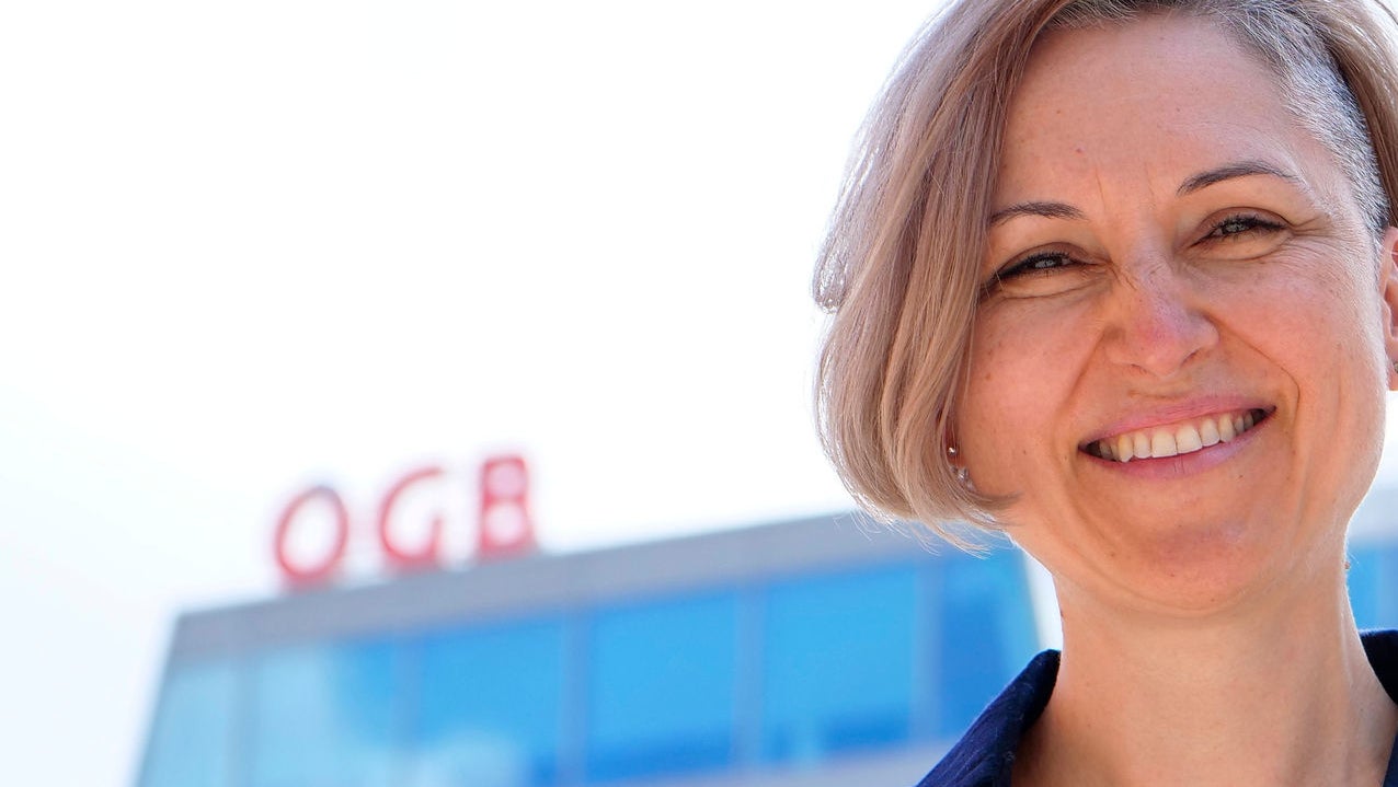 Marion Polaschek Vorsitzende der Unabhängigen GewerkschafterInnen im ÖGB (UG)