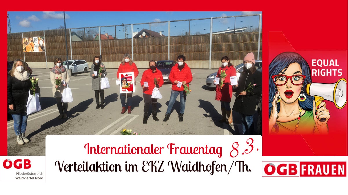 Internationaler Frauentag Verteilaktion - Foto 1
