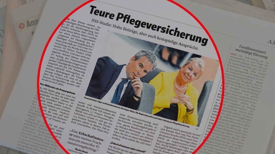 Pflegeversicherung kommt teuer