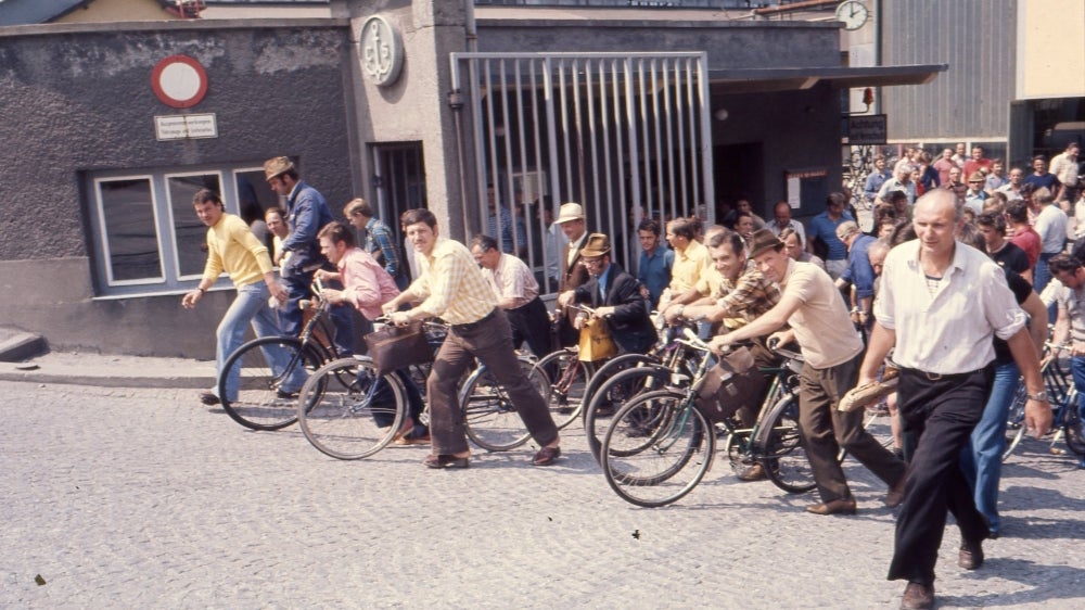 Arbeiter in Liezen in den 1970er-Jahren