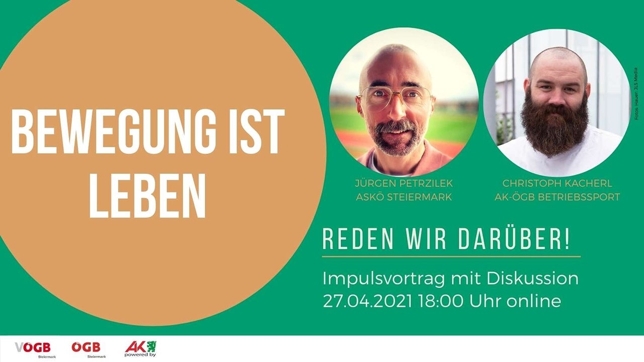 Bewegung ist Leben Onlinevortrag mit Diskussion zum Thema Bewegung ist Leben