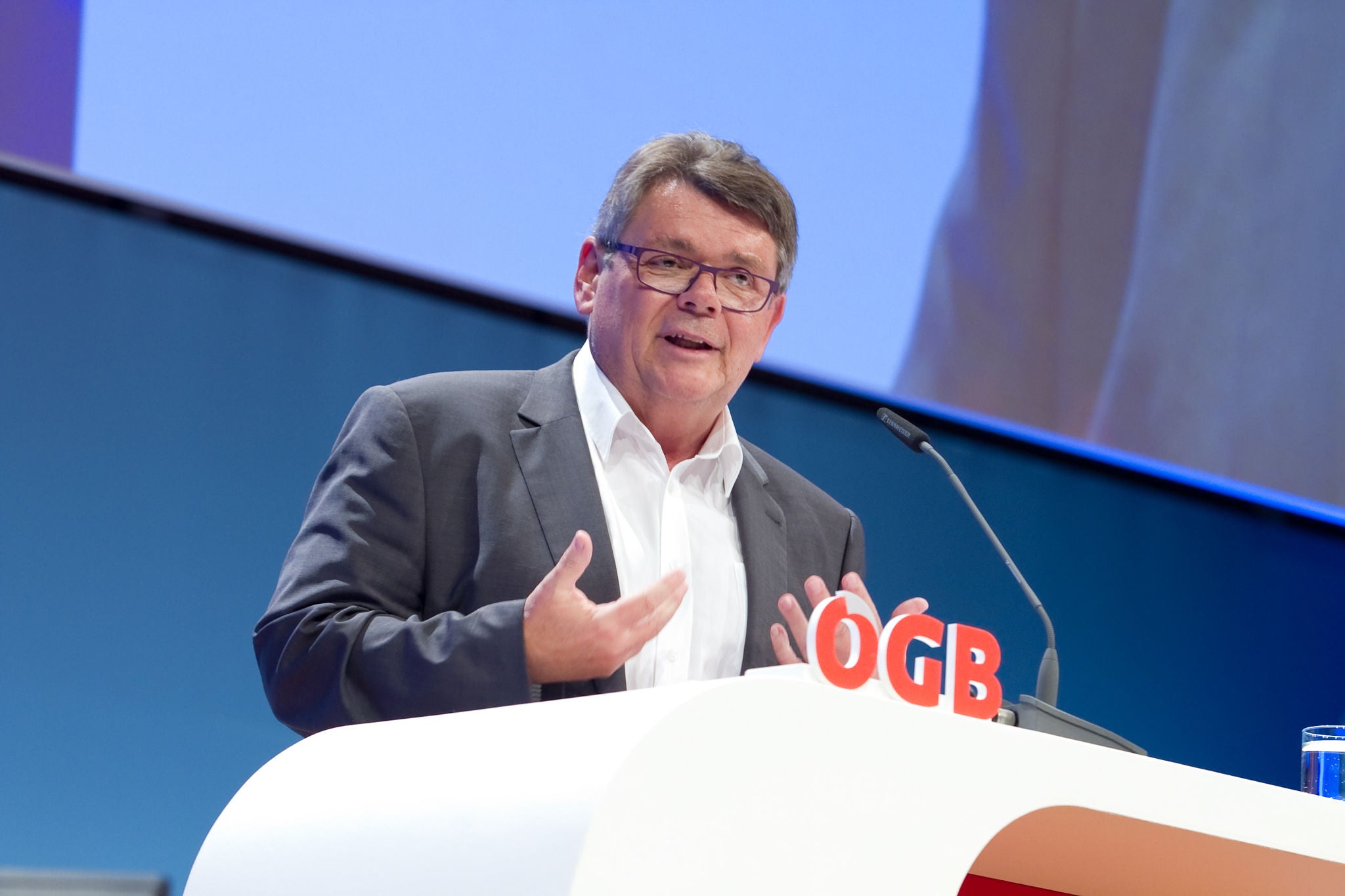 Beim 19. ÖGB-Bundeskongress wurde Wolfgang Katzian zum ÖGB-Präsidenten gewählt