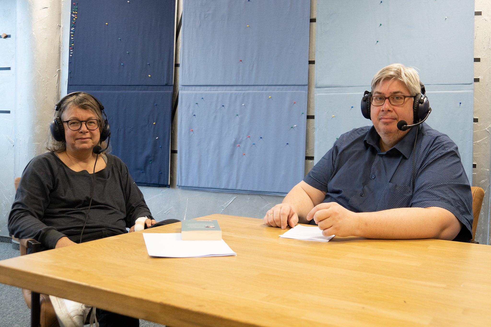 Marliese Mendel, ÖGB-Historikerin, und Marcus Strohmeier, Internationaler Sekretär des ÖGB