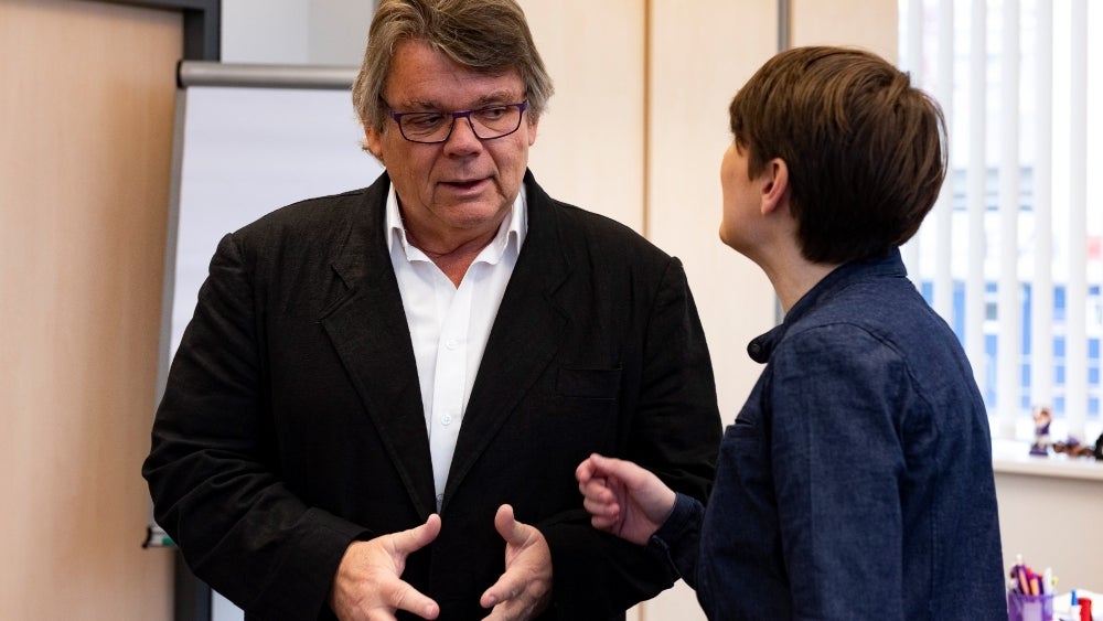 ÖGB-Präsident Wolfgang Katzian und Klubobfrau der Grünen, Sigrid Maurer