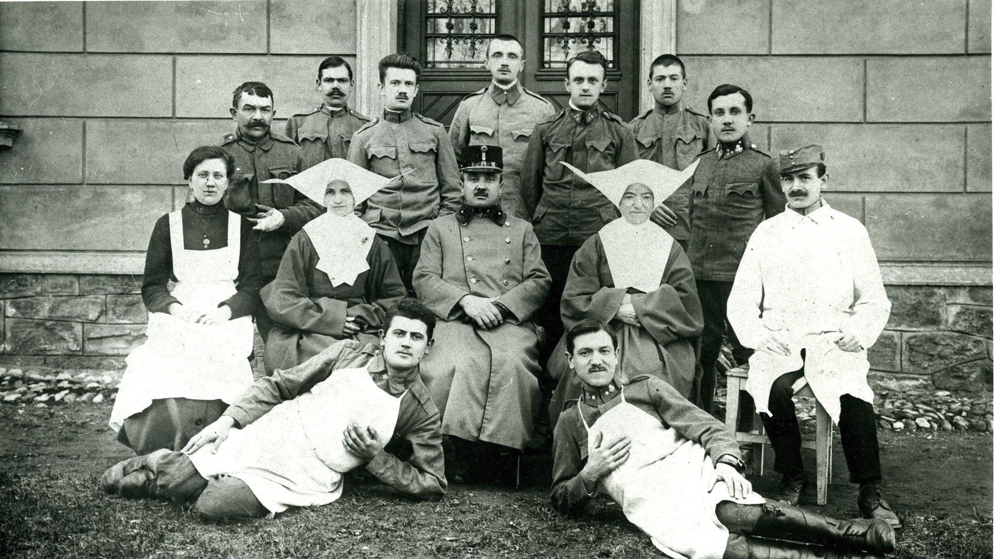 Belegschaft des Krankenhauses Bruck an der Mur, 1917 oder 1918