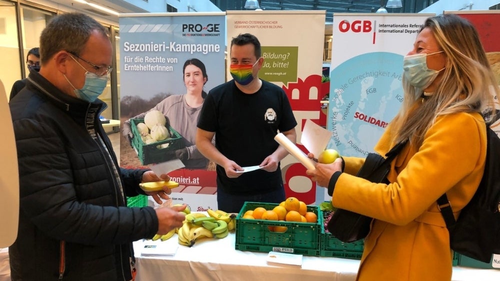 Sezonieri Kampagne ÖGB