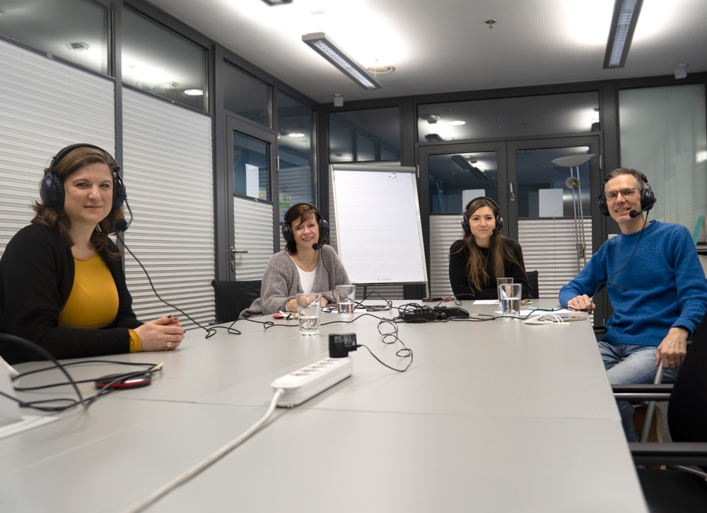 v. l. n. r.: Sandra Konstatzky, Martina Lackner, Barbara Kasper und Peter Leinfellner