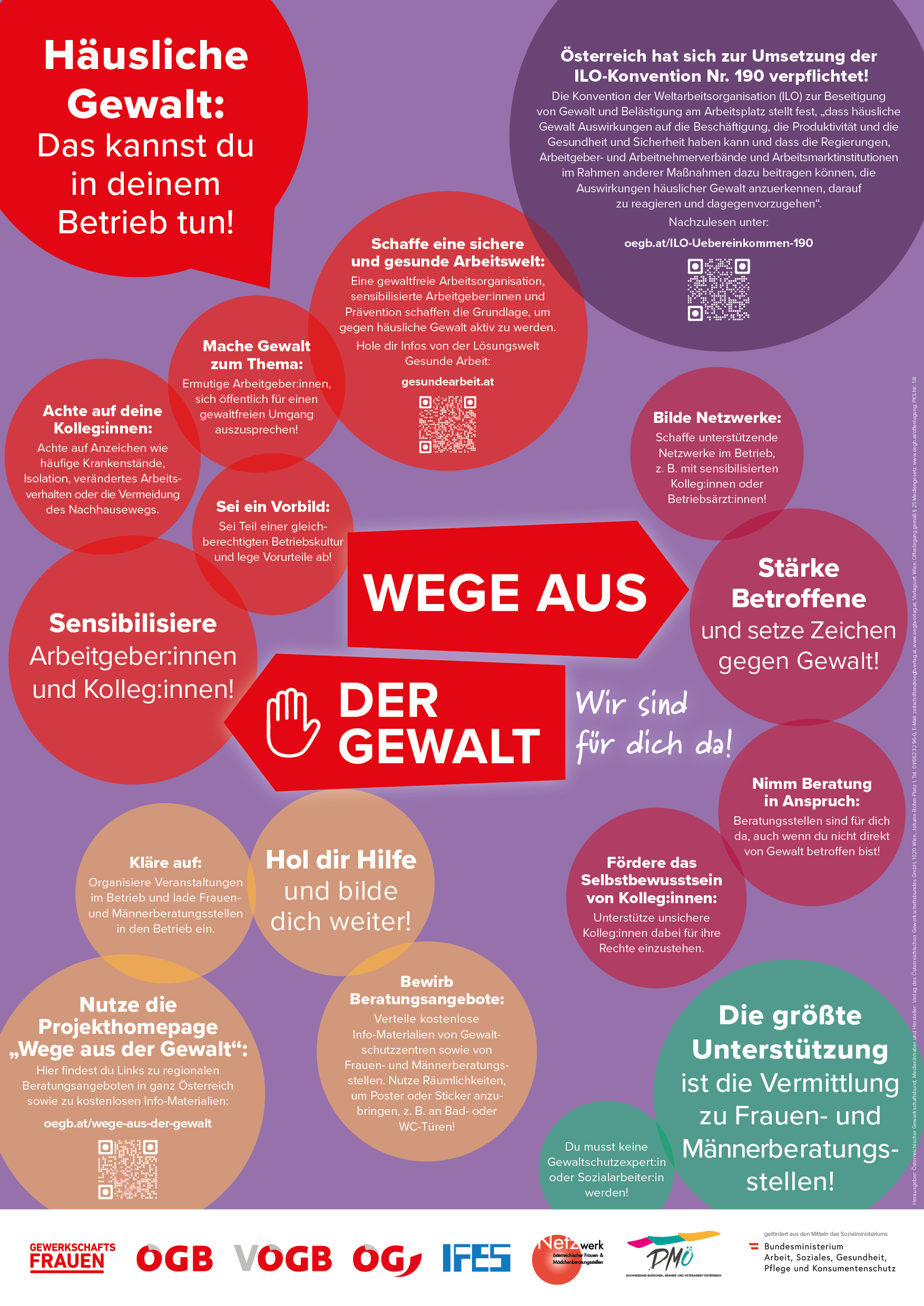 Plakat Wege aus der Gewalt