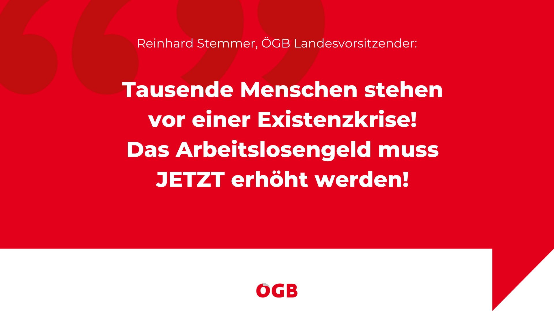 Arbeitslosengeld erhöhen
