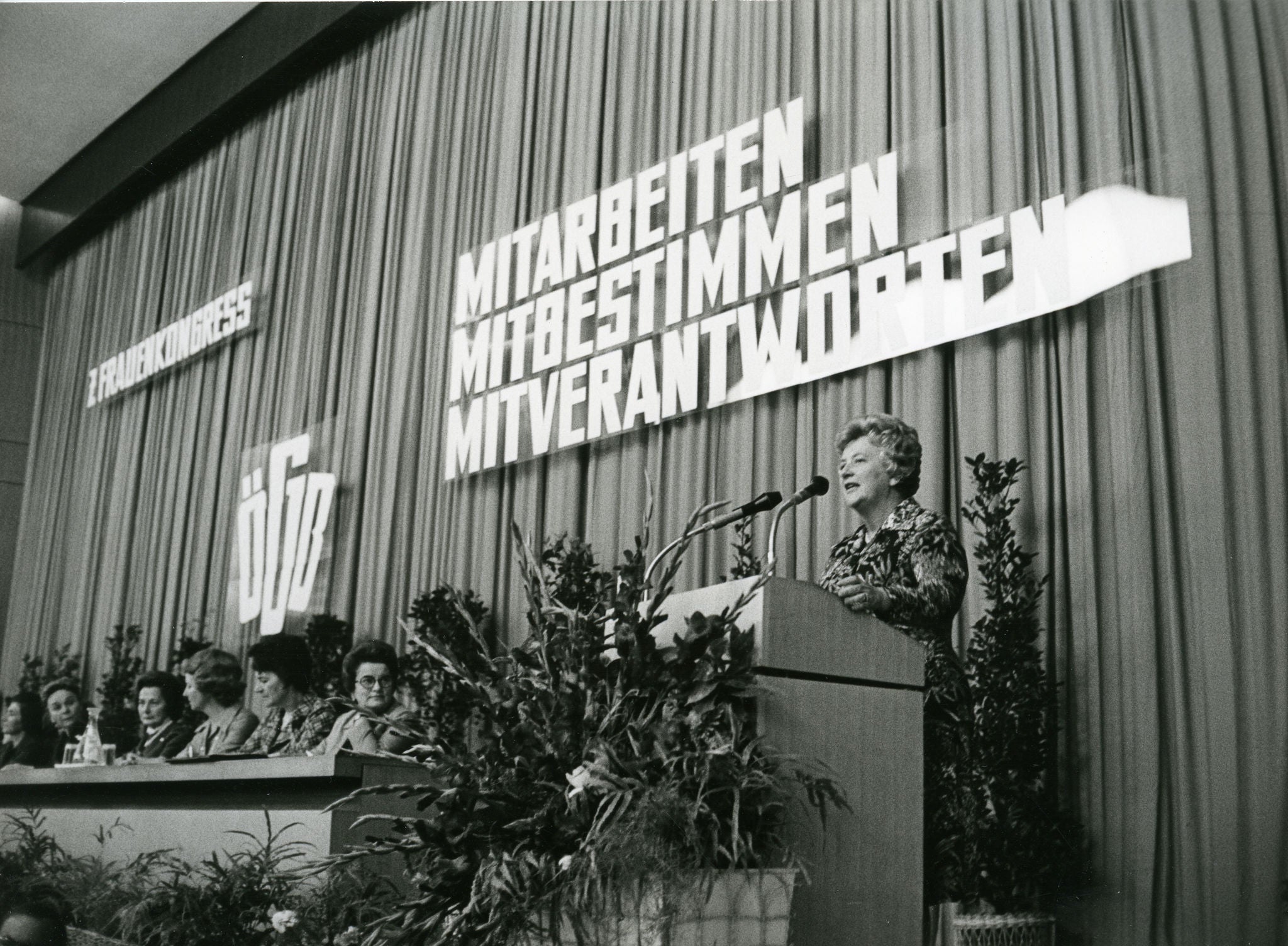 Am 7. Frauenkongress 1975 forderten die Gewerkschaftsfrauen mehr Mitbestimmung 