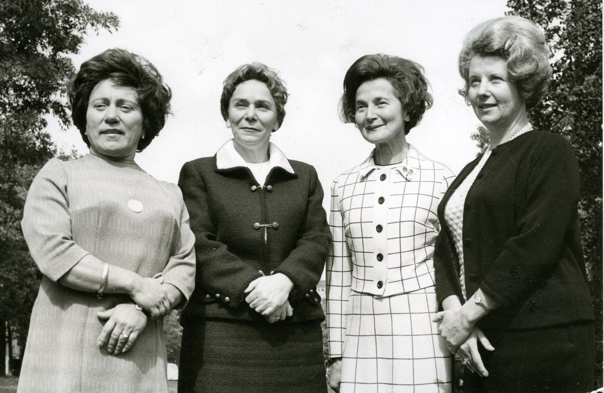 Frauenkongress 1971 vl. Franziska Fast, Maria Metzker, Grete Rehor, Edith Eder