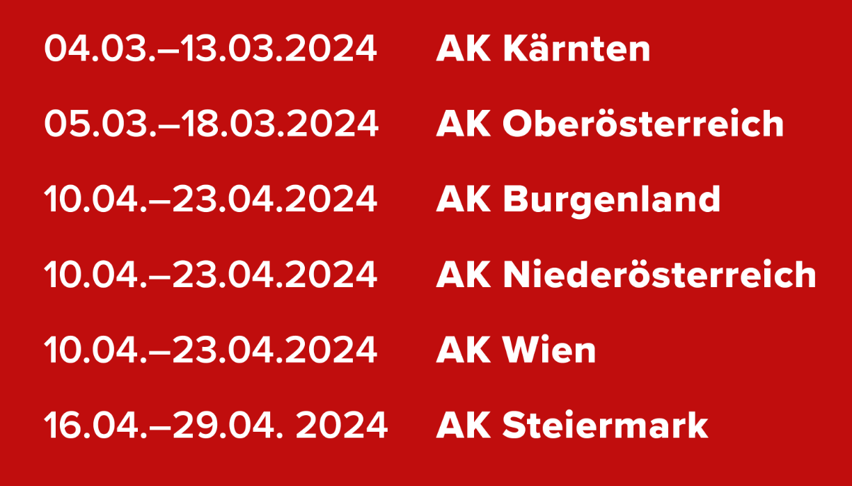 Informiere dich, wann in deinem Bundesland gewählt wird