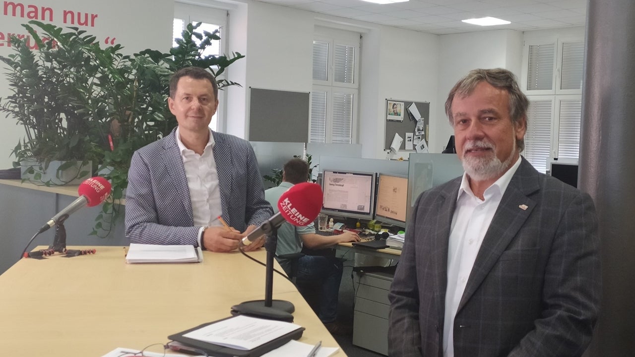 Im Gespräch mit Uwe Sommersguter beim Kleine Zeitung Live Stream