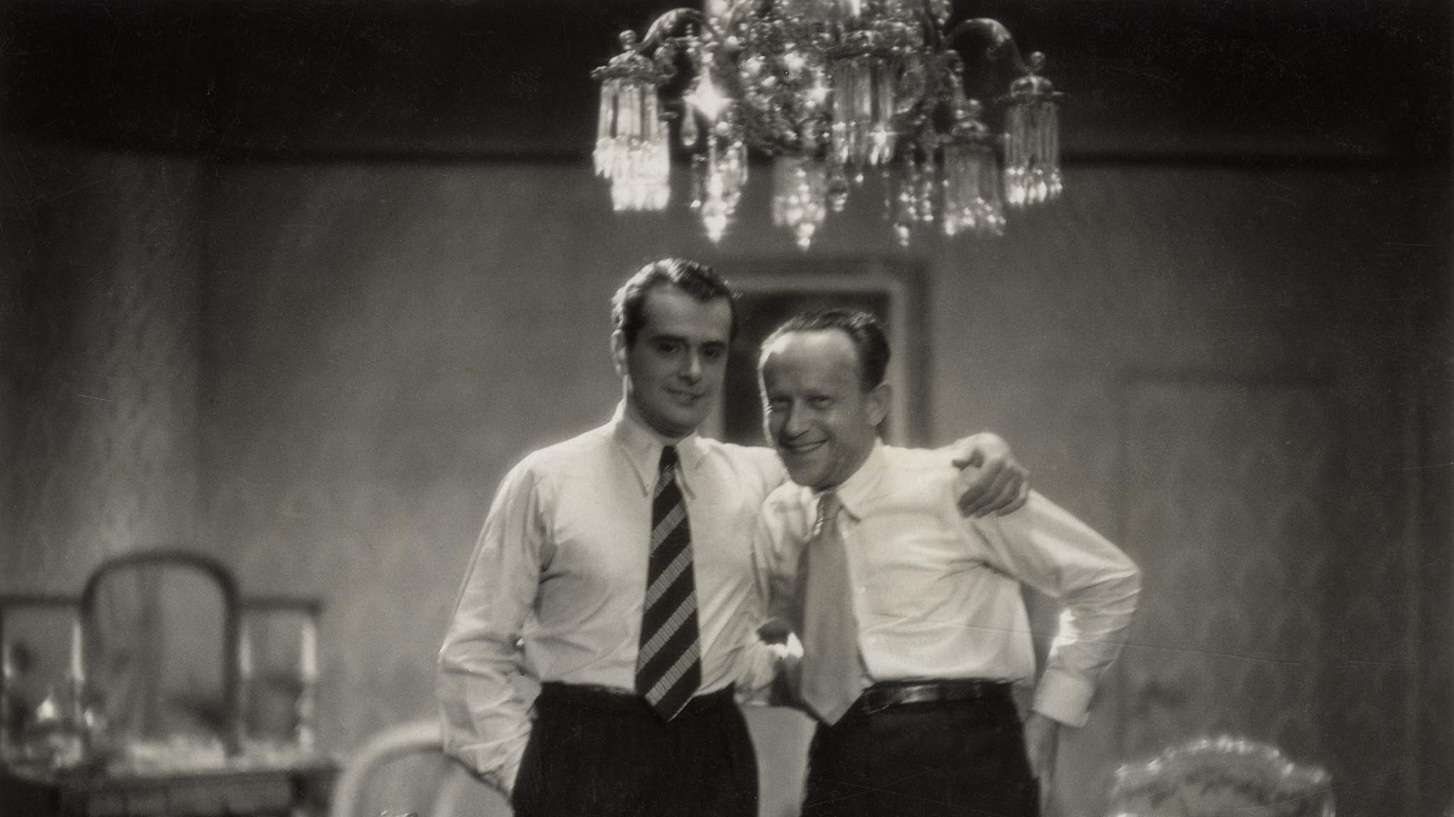 Der Regisseur Arthur Gottlein mit dem Schauspieler Hans Jaray