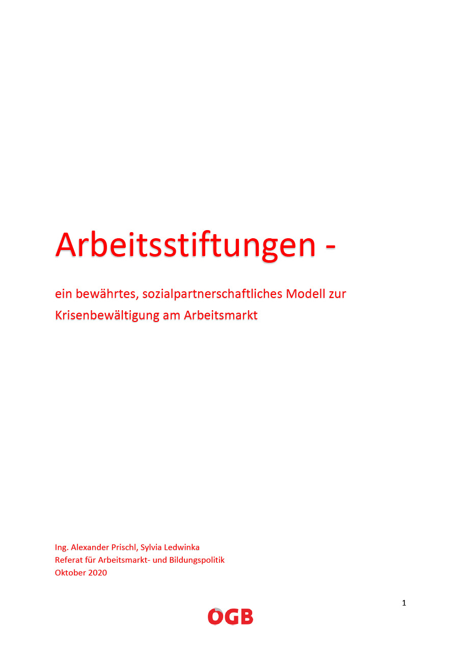 ÖGB-Factsheet: Arbeitsstiftungen