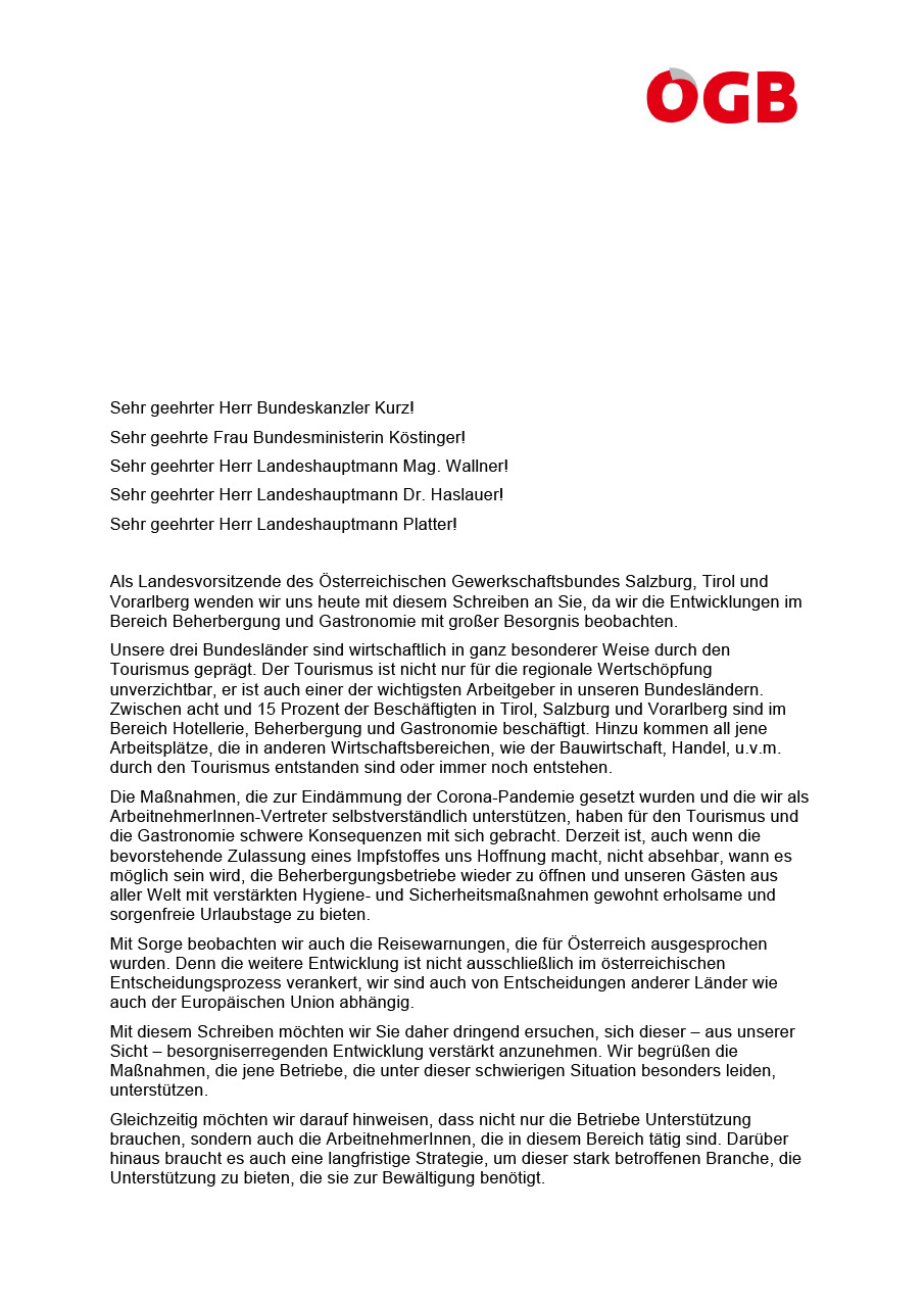 Offener Brief der ÖGB-Landesvorsitzenden als pdf-Download