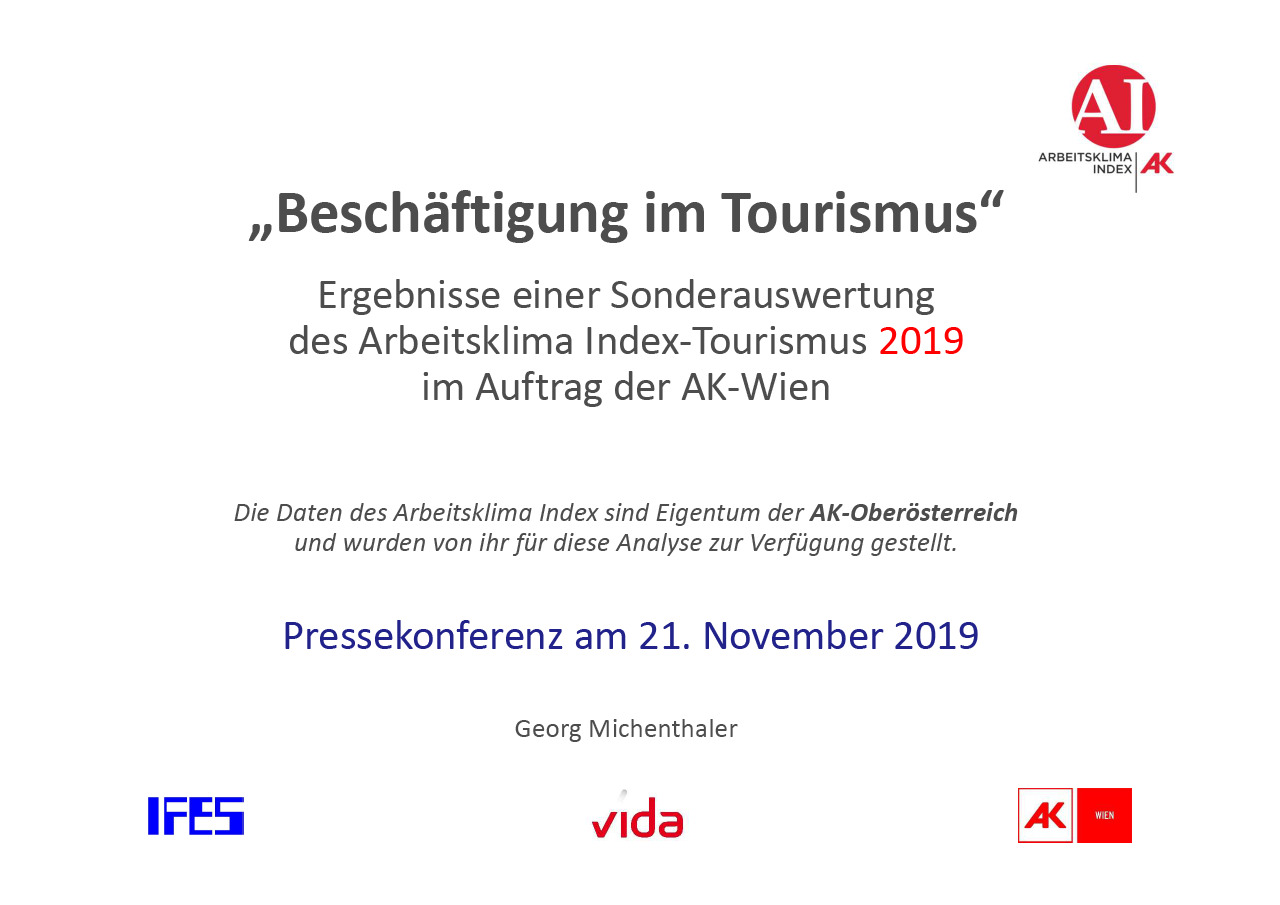 Beschäftigung im Tourismus