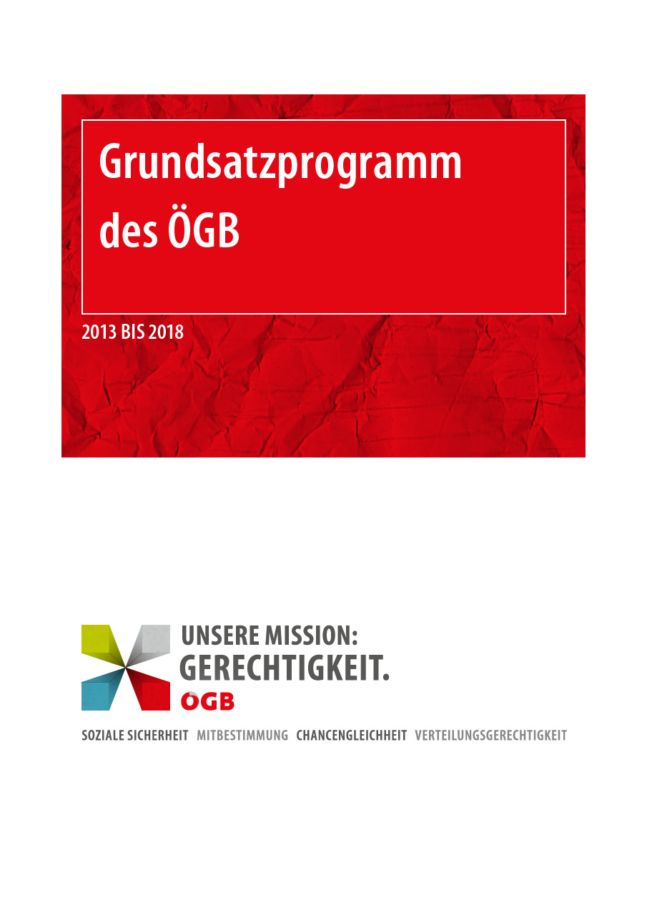 Das ÖGB-Grundsatzprogramm, 2013 bis 2018