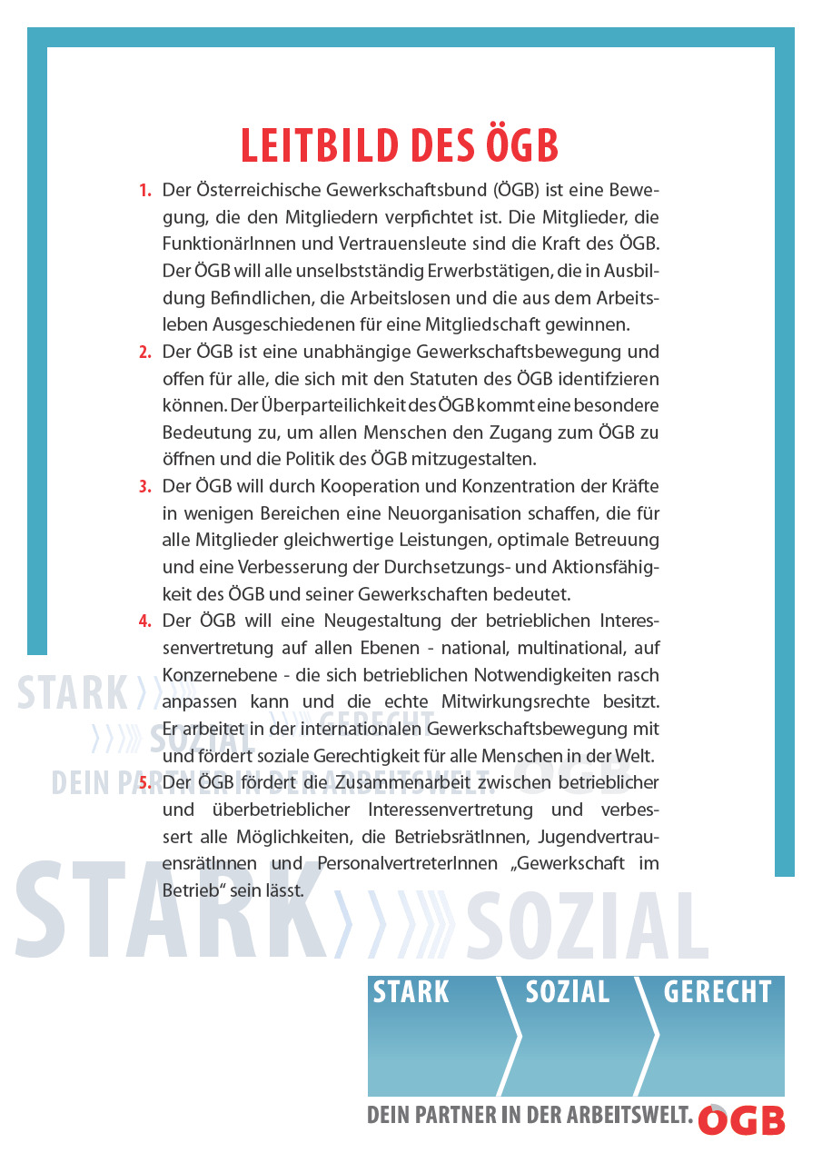 Statuten und Geschäftsordnung | ÖGB