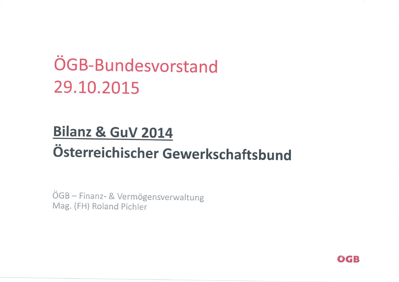ÖGB-Finanzbericht 2014