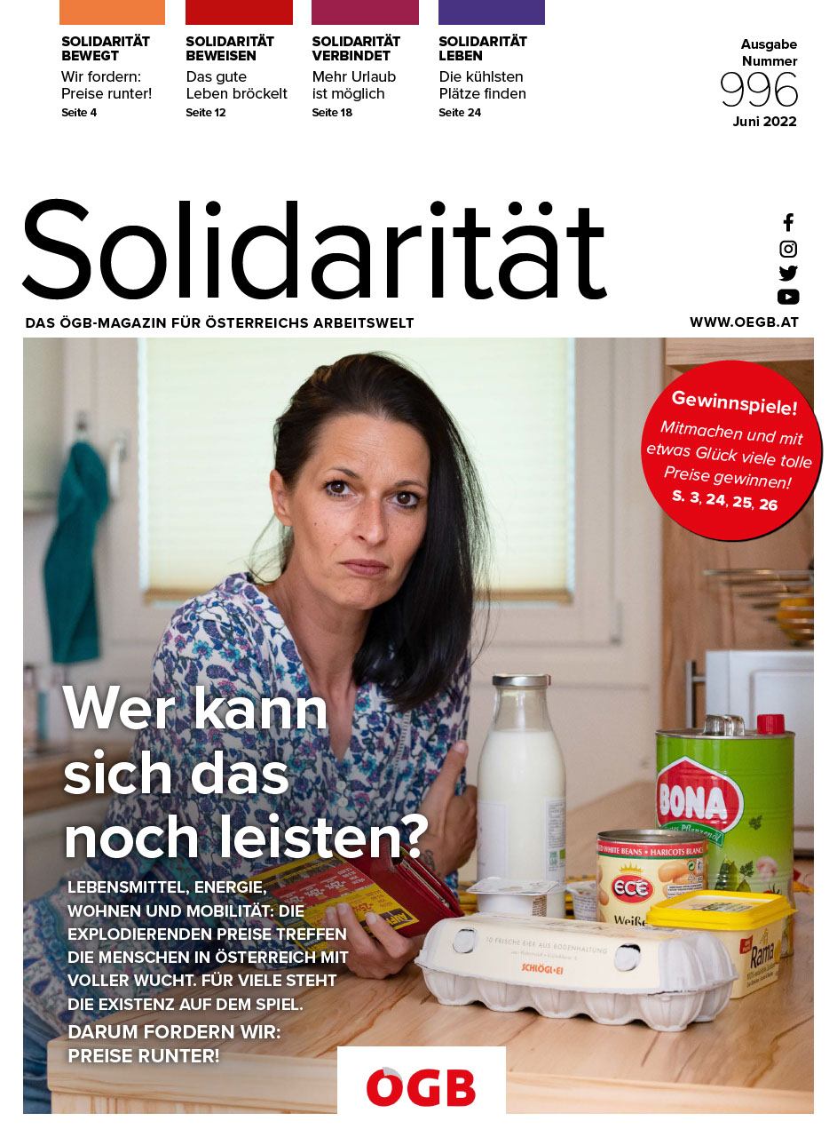 Solidarität Ausgabe 996: Teuerung
