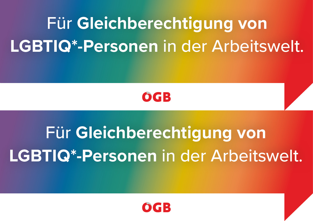 Pride-Schilder fürs Fahrrad