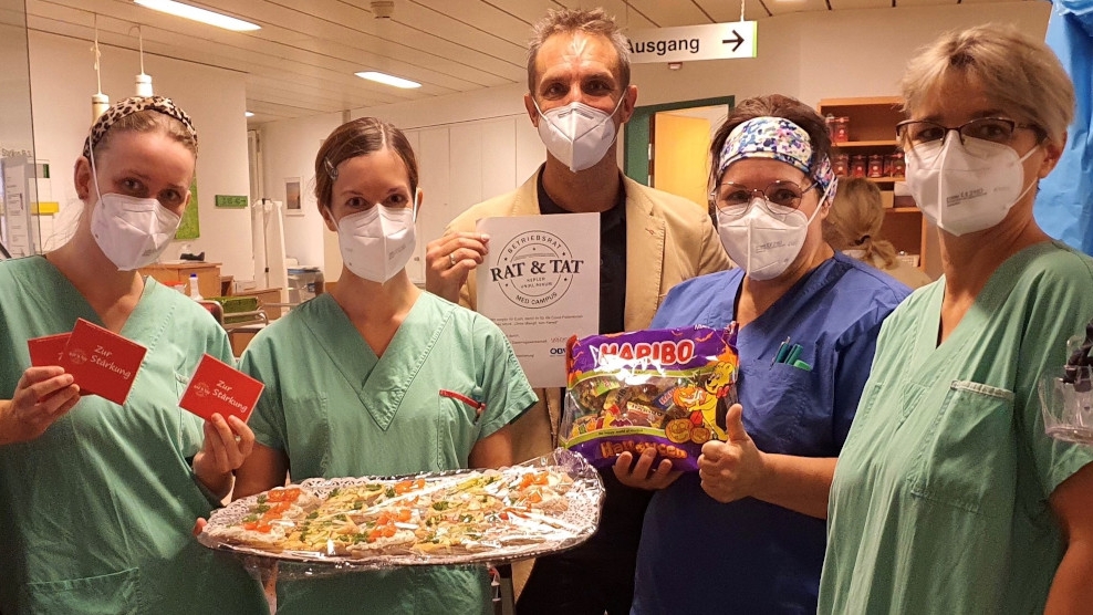 MedCampus-Betriebsrat versorgt die Covid-Stationen mit Essen
