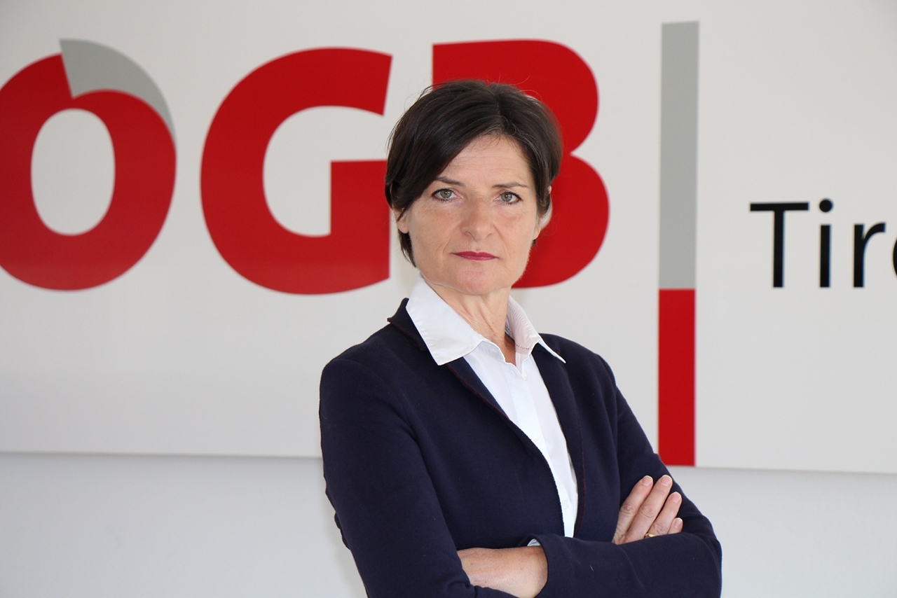 	 Tirols ÖGB-Frauenvorsitzende Karin Brennsteiner